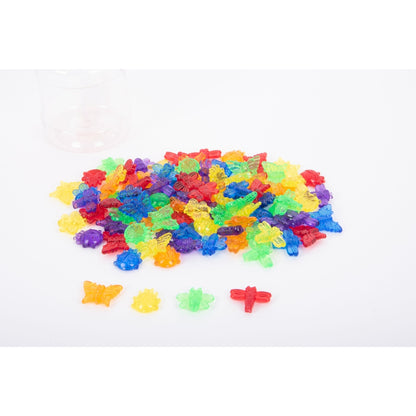 Insectes translucides colorés