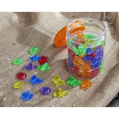 Insectes translucides colorés