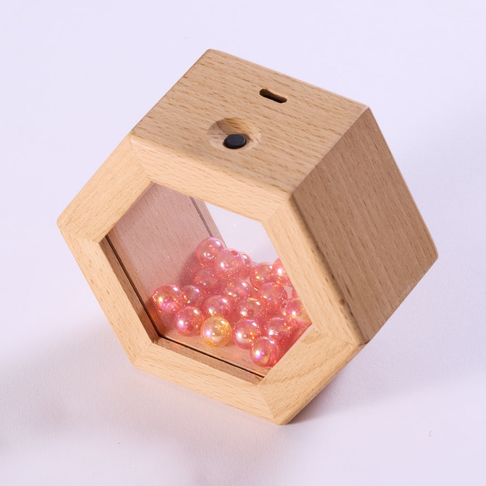 Blocs lumineux en bois - hexagones (lot/6)