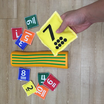 Sacs de lancer avec chiffres et points (lot/10)