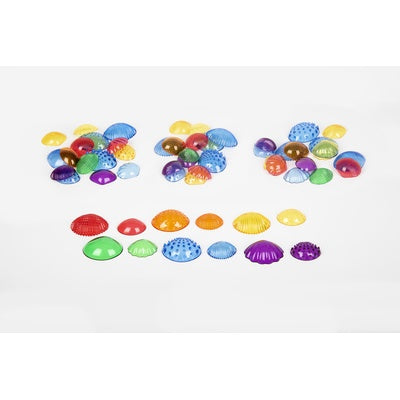 Coquillages tactiles transparents (lot/108)