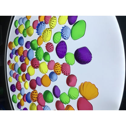 Coquillages tactiles transparents (lot/108)
