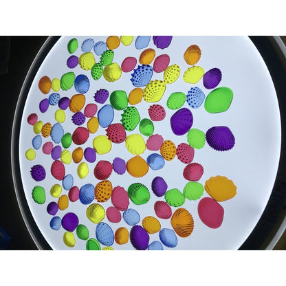 Coquillages tactiles transparents (lot/108)