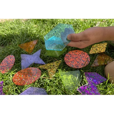 Formes arc-en-ciel pailletées (lot/21)
