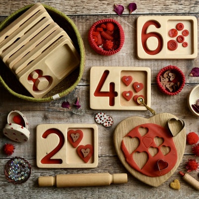 Plateaux numérotés 1-9