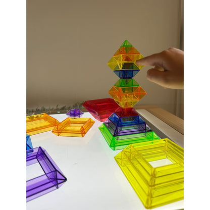 Carrés de construction translucides (lot/30)