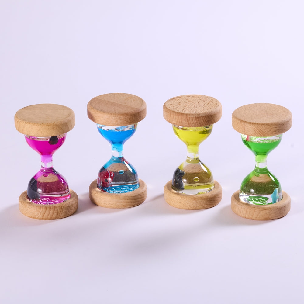 Sabliers sensoriels en bois (lot/4)