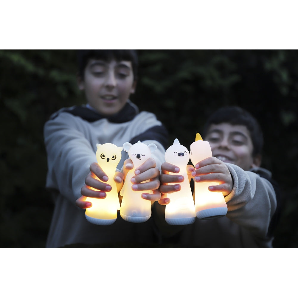 Lampes torches personnages lumineuses (lot/4)