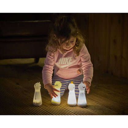 Lampes torches personnages lumineuses (lot/4)