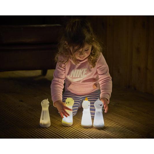 Lampes torches personnages lumineuses (lot/4)