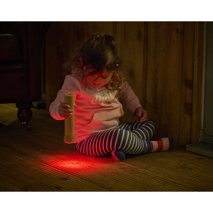 Lampe torche en bois