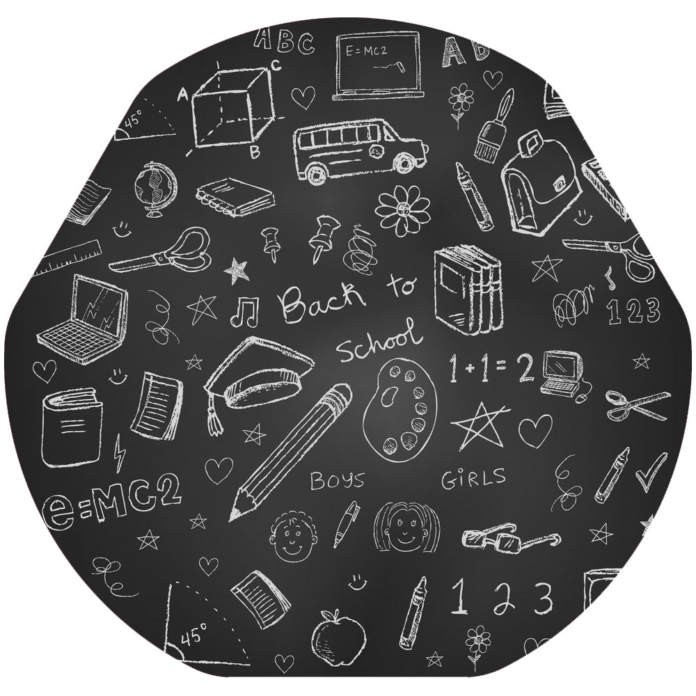 Fond tableau ardoise pour bac d'exploration hexagonal