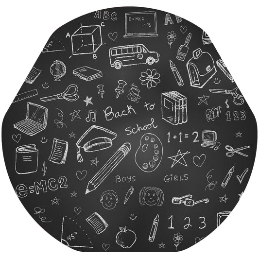 Fond tableau ardoise pour bac d'exploration hexagonal