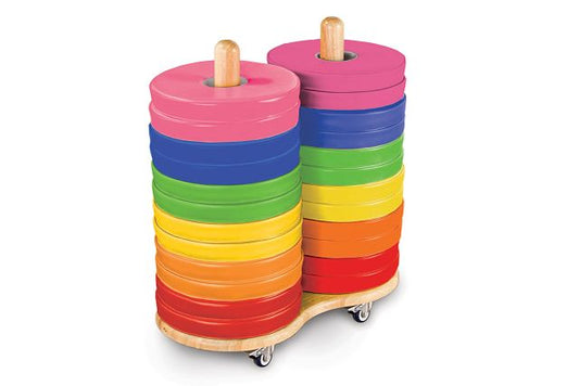 Le chariot et ses 24 coussins