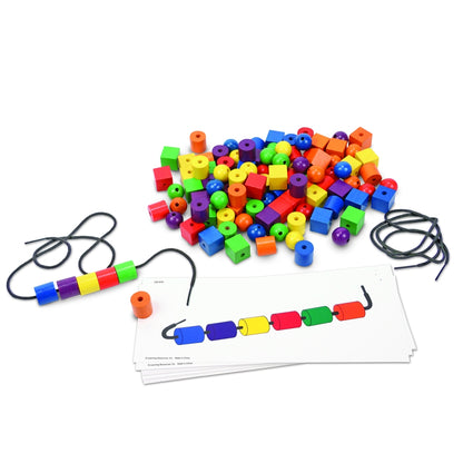 Ensemble de perles et cartes à motifs