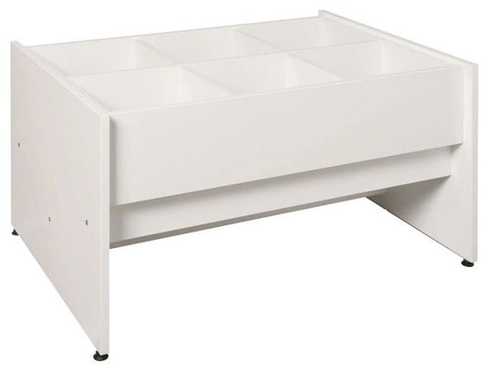 Bac à albums Méloxy 6 cases - blanc