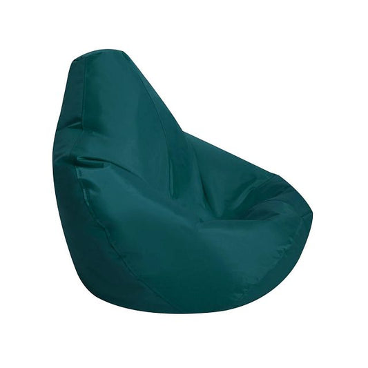 Pouf junior avec dossier - bleu pétrole