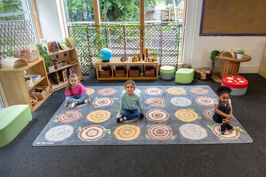 Tapis souches d'arbres