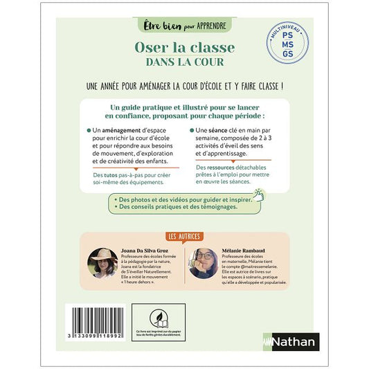 Etre bien pour apprendre - Oser la classe dans la cour - PS/MS/GS