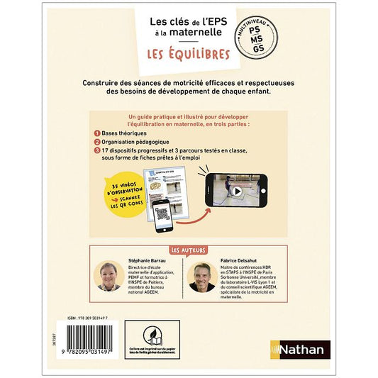 Les clés de L'EPS à la maternelle" - Les équilibres - PS/MS/GS