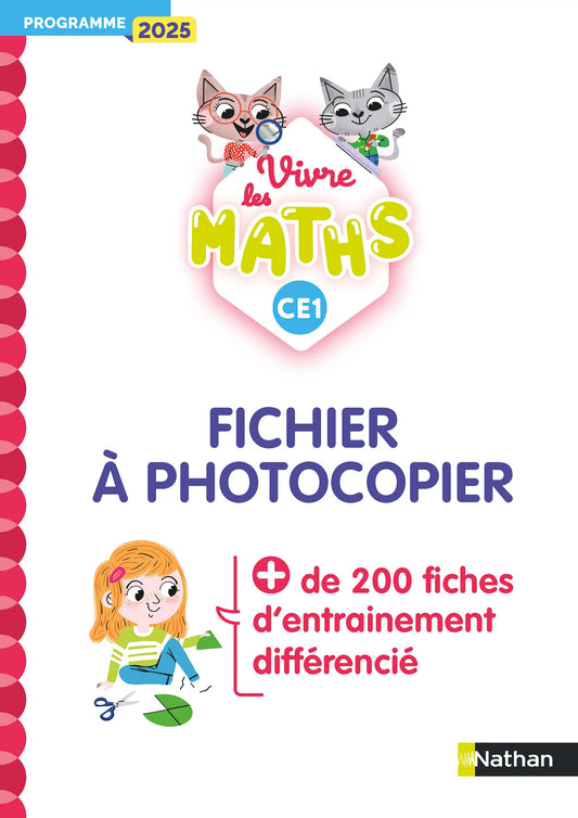 Vivre les maths - Programme 2025 - Guide pédagogique + Diaporamas - CE1