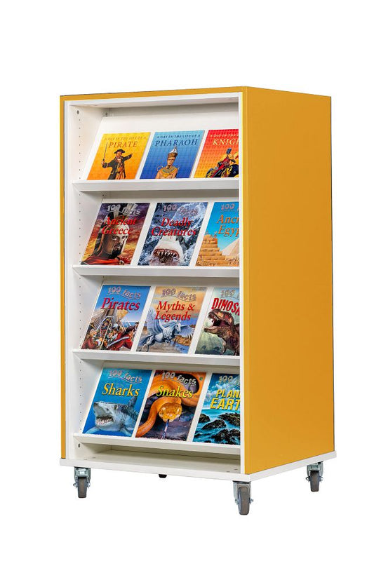 Travée double-face Everna™ Mobile H1500 mm Explore 6 - jaune curry