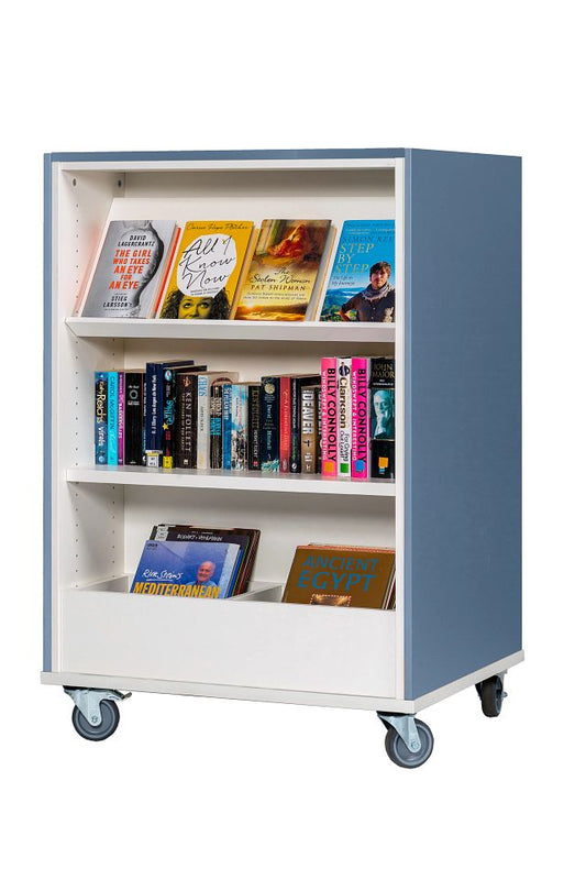 Travée double-face Everna™ Mobile H1200 mm Explore 1/4 - bleu brume