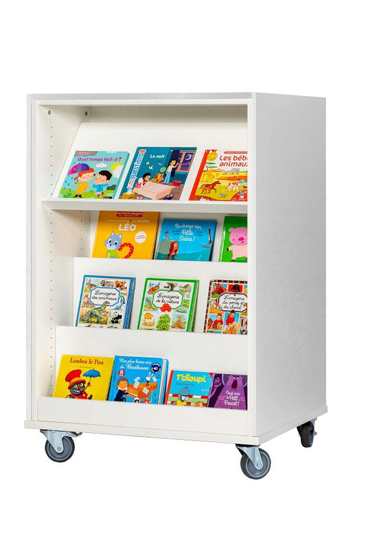 Travée double-face Everna™ Mobile H1200 mm Explore 1/5 - blanc kaolin