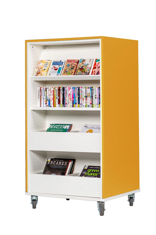 Travée double-face Everna™ Mobile H1500 mm Explore 1/4 - jaune curry