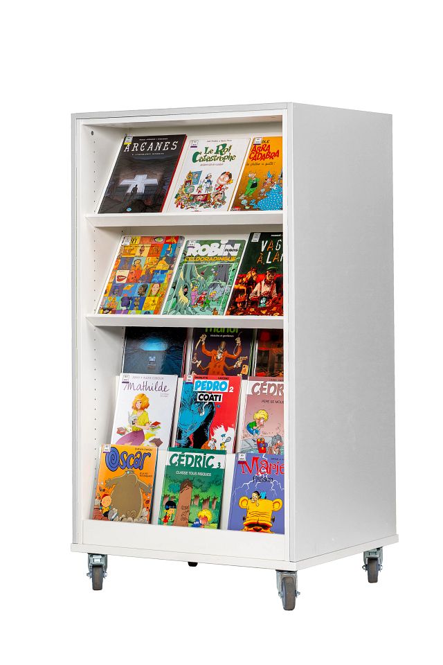 Travée double-face Everna™ Mobile H1500 mm Explore 1/5 - blanc kaolin