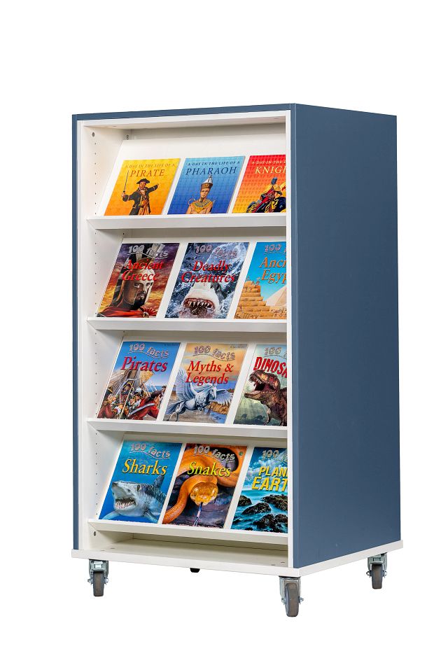 Travée double-face Everna™ Mobile H1500 mm Explore 6 - bleu brume