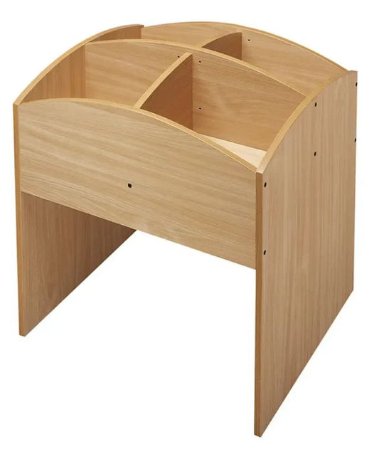 Bac à  livres 4 cases haut - hêtre