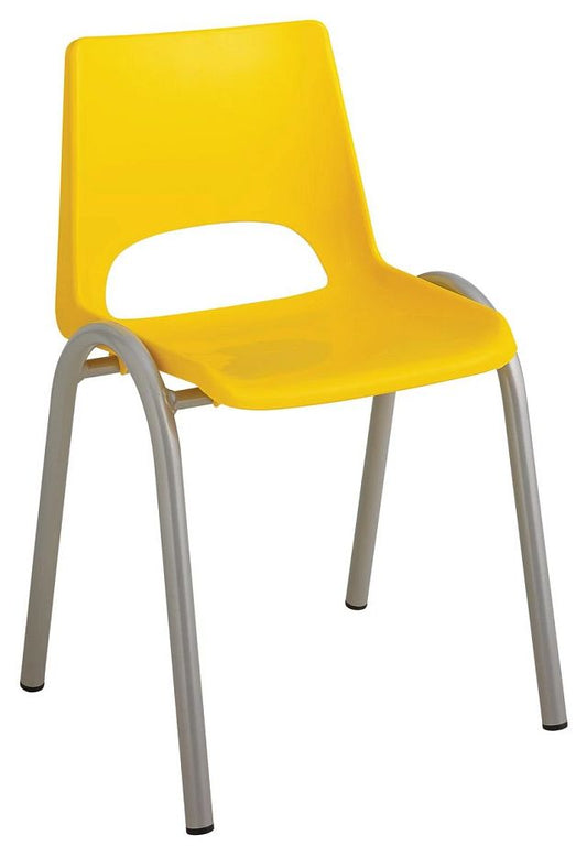 Chaise coque plastique taille 3 - coque jaune