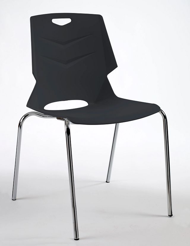 Chaise Wimy pieds métal - blanc