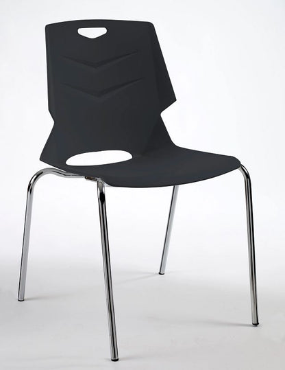Chaise Wimy pieds métal - gris
