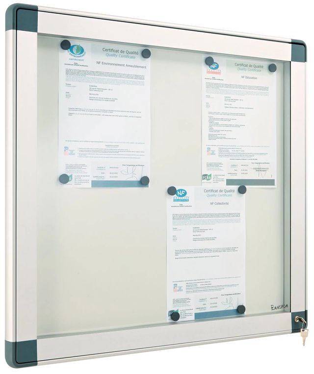 Vitrine ANTARES 9 x A4 Alu - PMMA