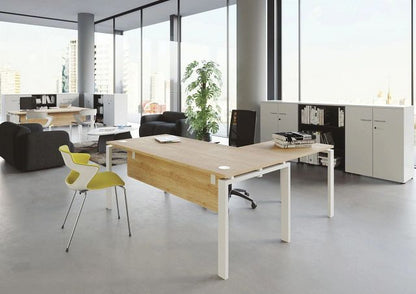 Voile de fond Astrolite plan L1400 mm - argile/équerres blanches